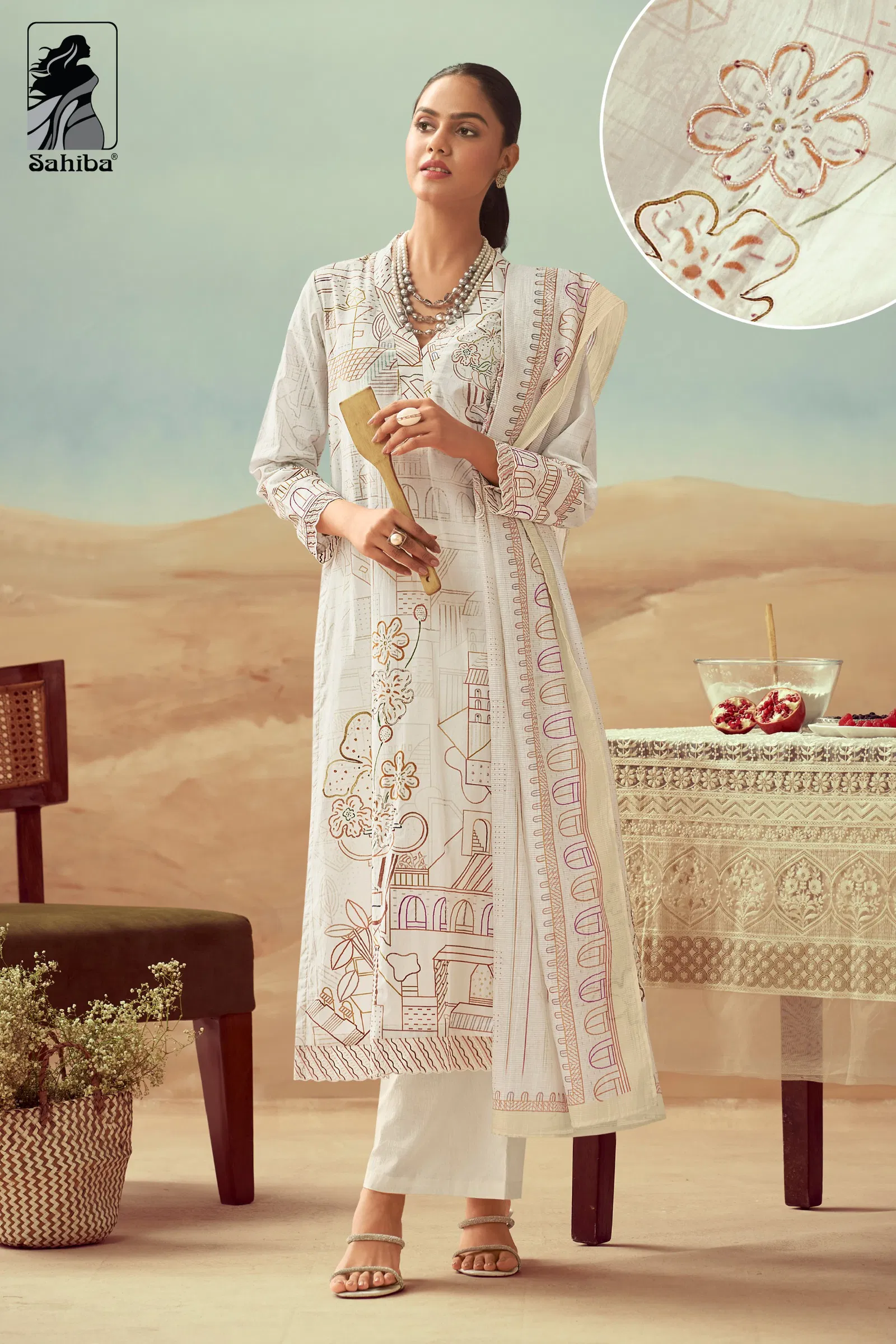 Rashi By Sahiba Lawn Cotton Digital Printed Dress Material Suppliers In India
